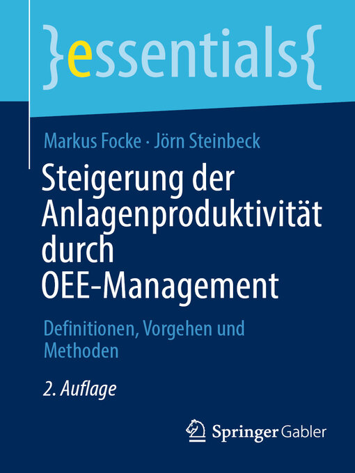 Title details for Steigerung der Anlagenproduktivität durch OEE-Management by Markus Focke - Available
